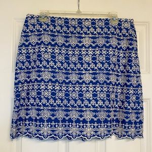 Loft Embroidered Skirt